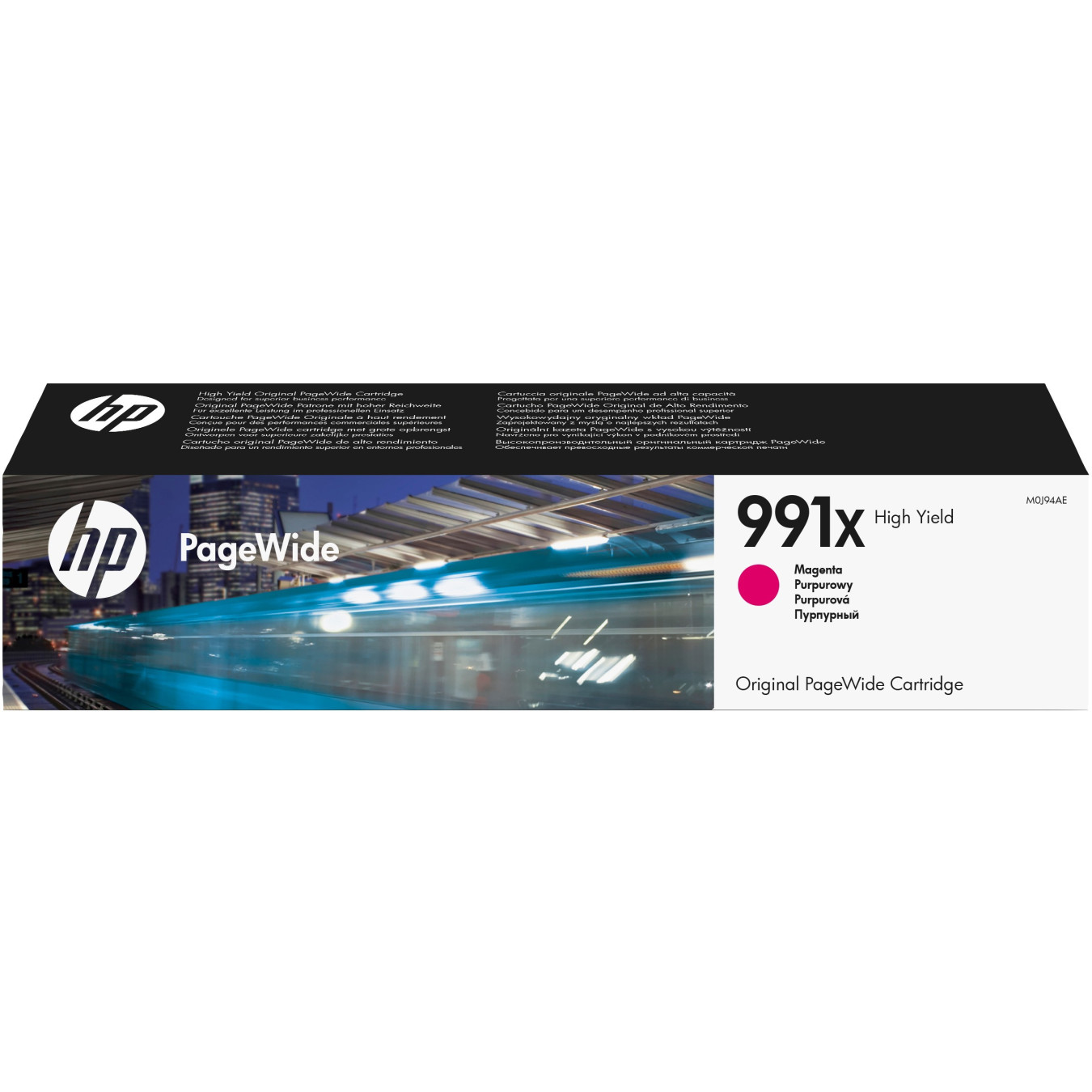 HP PageWide 991X High Yield Ink Cartridge - M0J94AE - Magenta, 187 ml, 16,000-page (Original)