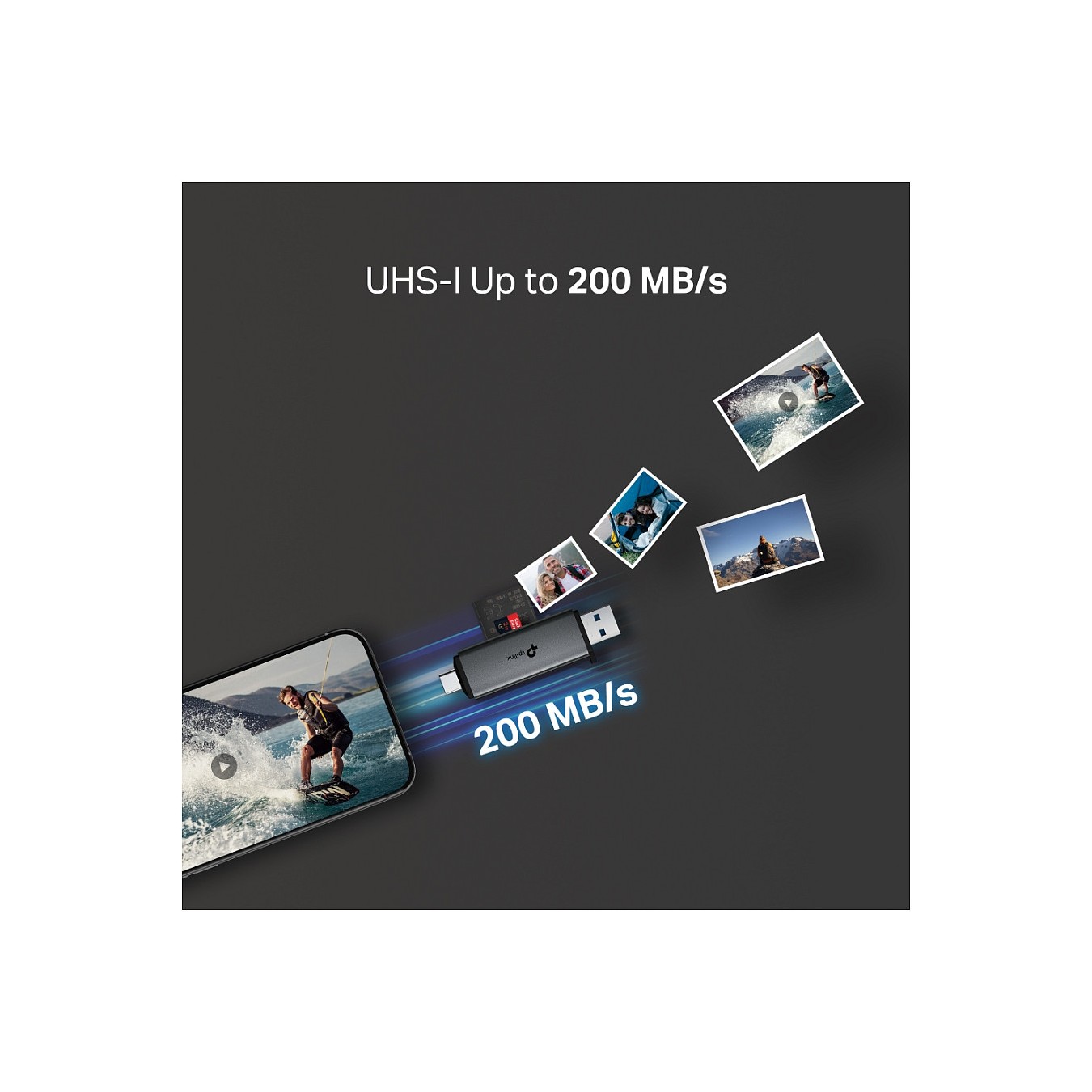 Buy TP-Link UA430D USB3.0 Typ-C & Typ-A to SD+microSD 3.0 Adap. in Cyprus, Nicosia, Limassol, Larnaka, Pafos
