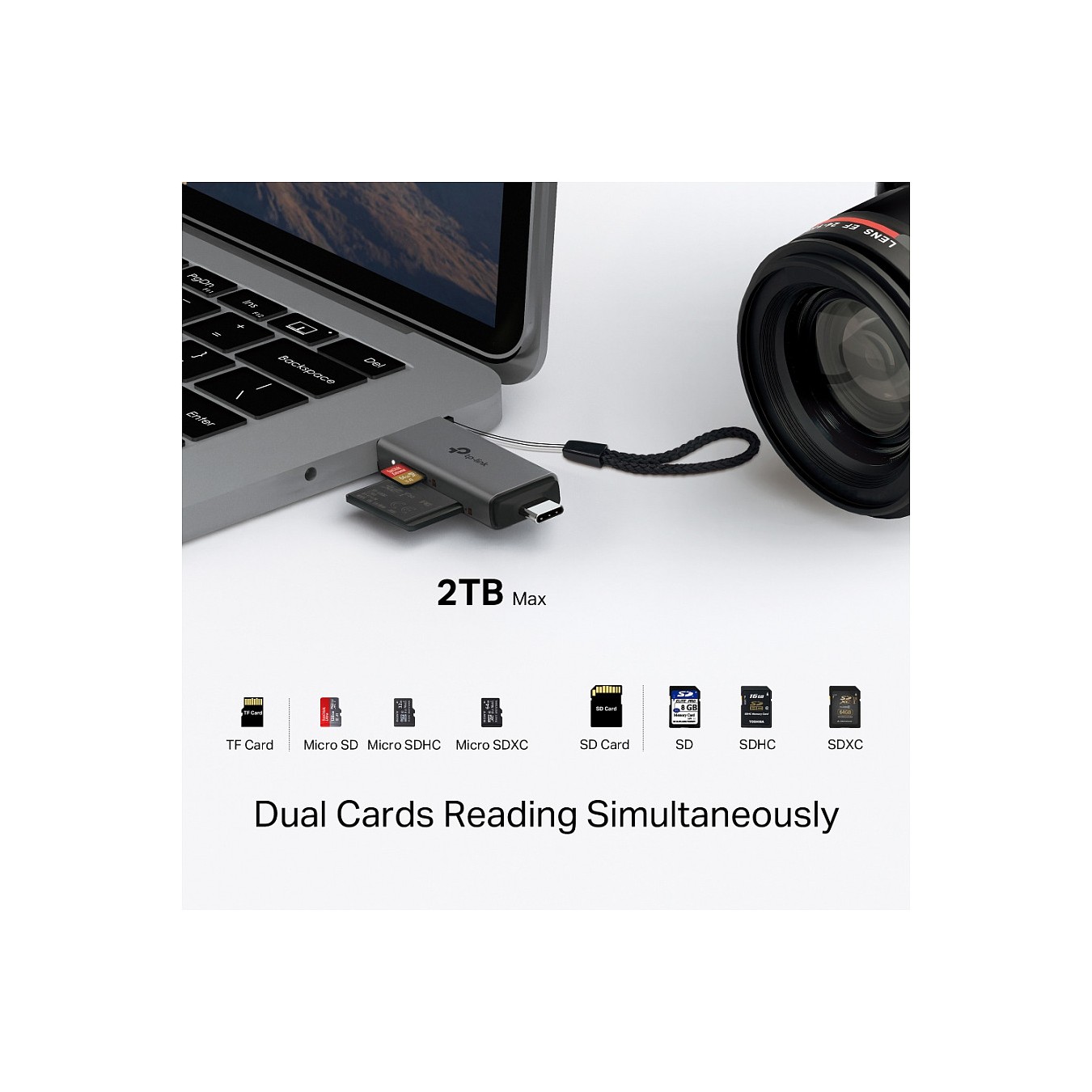 Buy TP-Link UA430D USB3.0 Typ-C & Typ-A to SD+microSD 3.0 Adap. in Cyprus, Nicosia, Limassol, Larnaka, Pafos