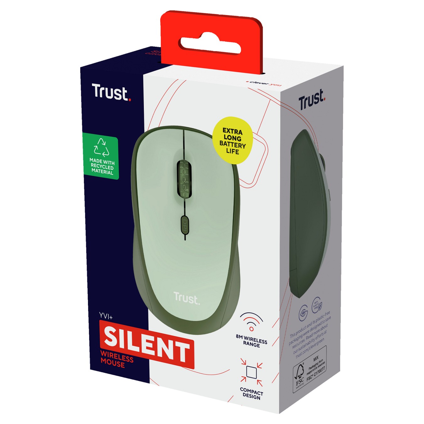 Buy MAU TRUST Yvi kabellose Maus. grün in Cyprus, Nicosia, Limassol, Larnaka, Pafos