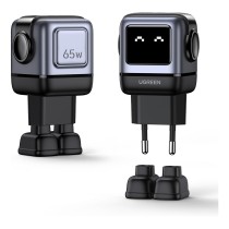 Buy UGREEN Uno RG 65W 3-Port GaN Fast Charger EU black in Cyprus, Nicosia, Limassol, Larnaka, Pafos