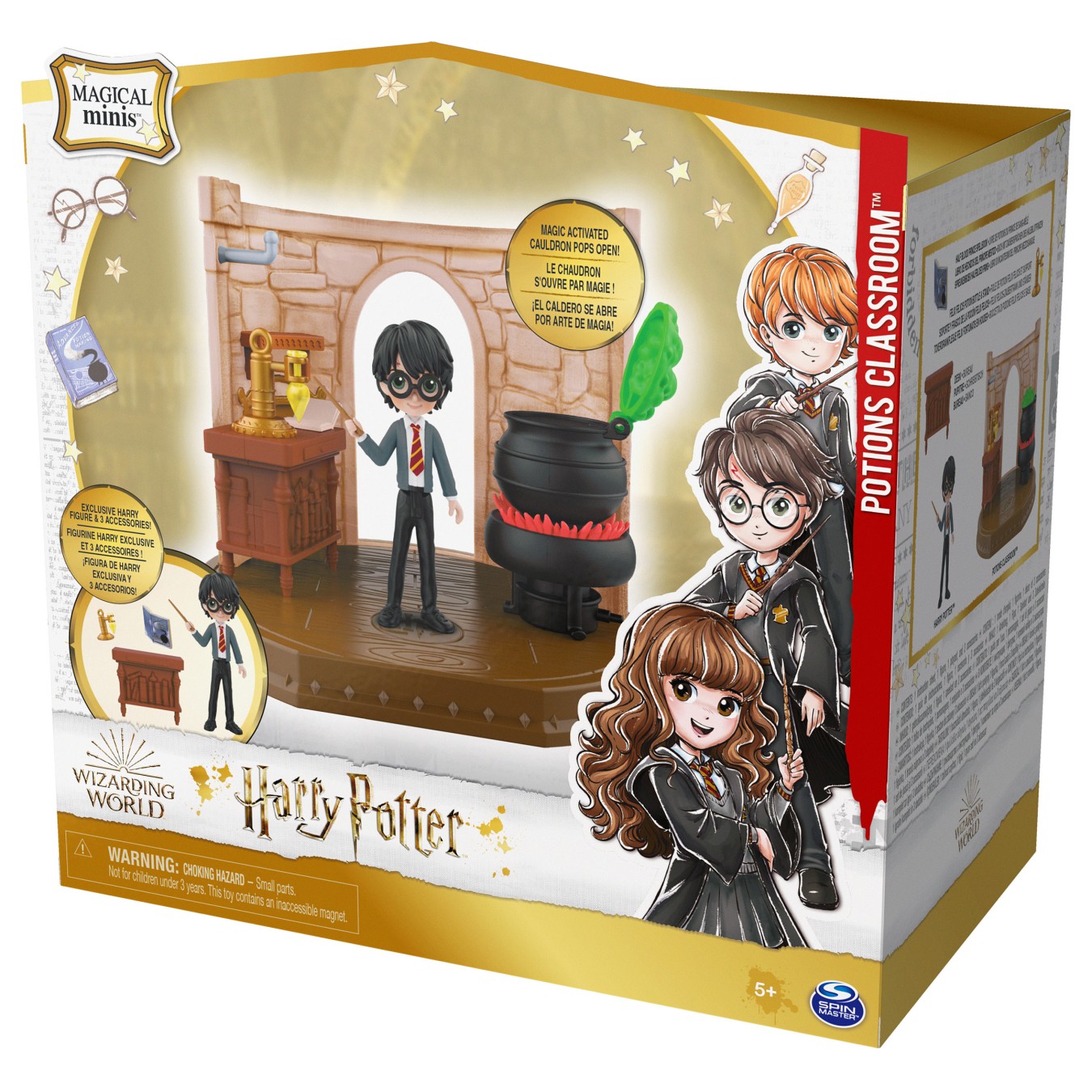 Buy Spinmaster Wizarding World Harry Potter - Hogwarts Zaubertrnke Klassenzimmer Spielset mit exklusiver Harry Potter Sam... in 
