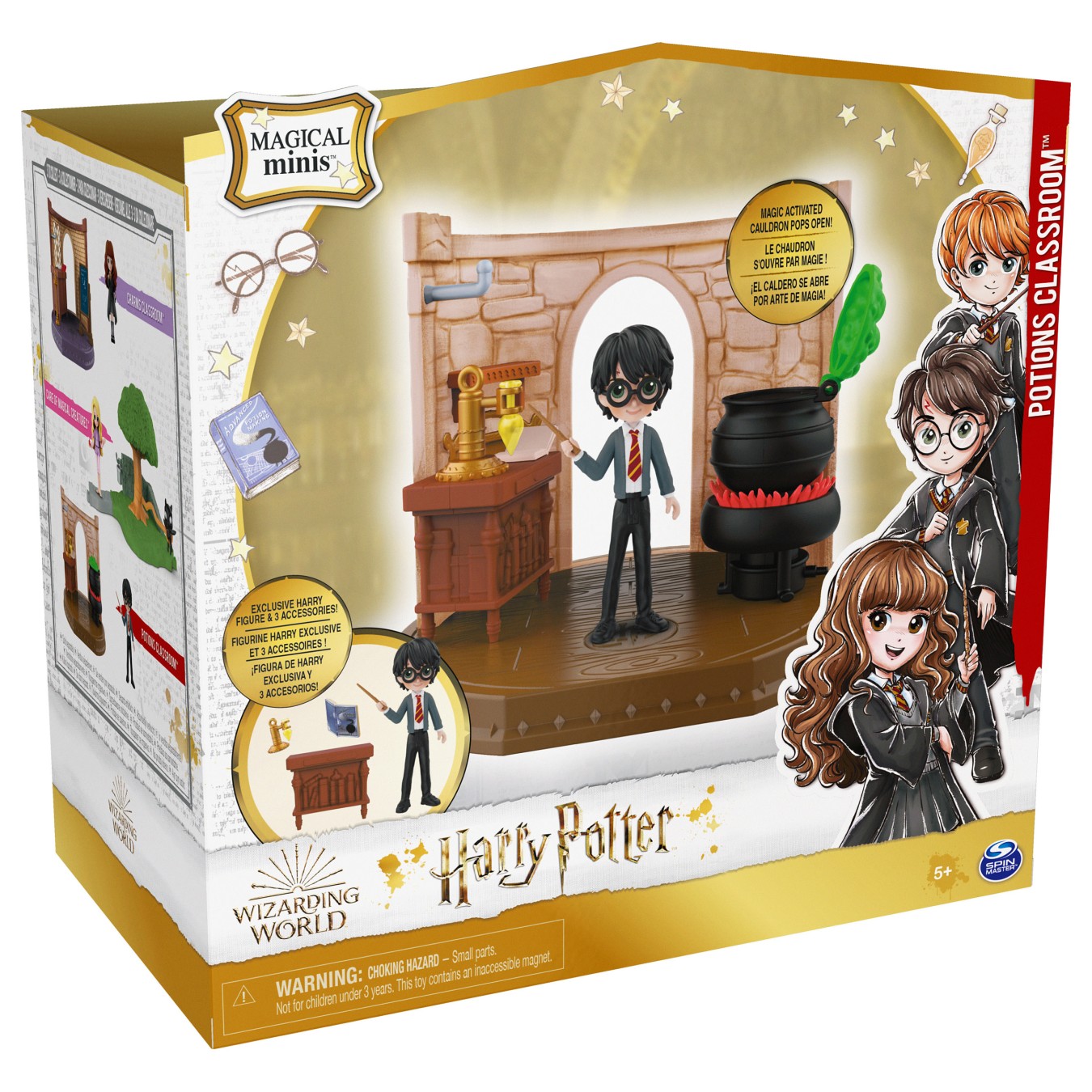 Buy Spinmaster Wizarding World Harry Potter - Hogwarts Zaubertrnke Klassenzimmer Spielset mit exklusiver Harry Potter Sam... in 