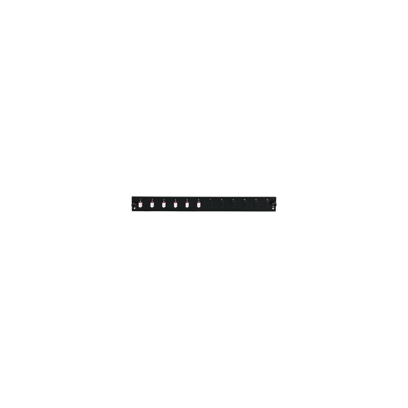 Buy EFB Bestckte 12 Port Frontblende mit 6 x LC Duplex Kupplung OM4 vertikal, schwarz in Cyprus, Nicosia, Limassol, Larnaka, Paf