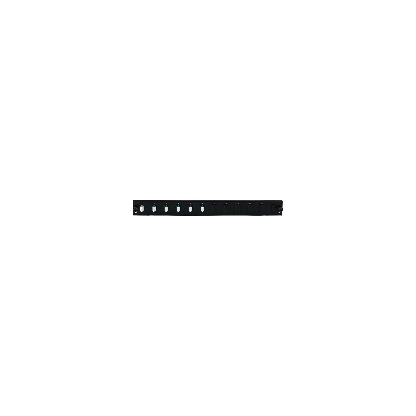Buy EFB Bestckte 12 Port Frontblende mit 6 x LC Duplex Kupplung OM4 vertikal, schwarz in Cyprus, Nicosia, Limassol, Larnaka, Paf