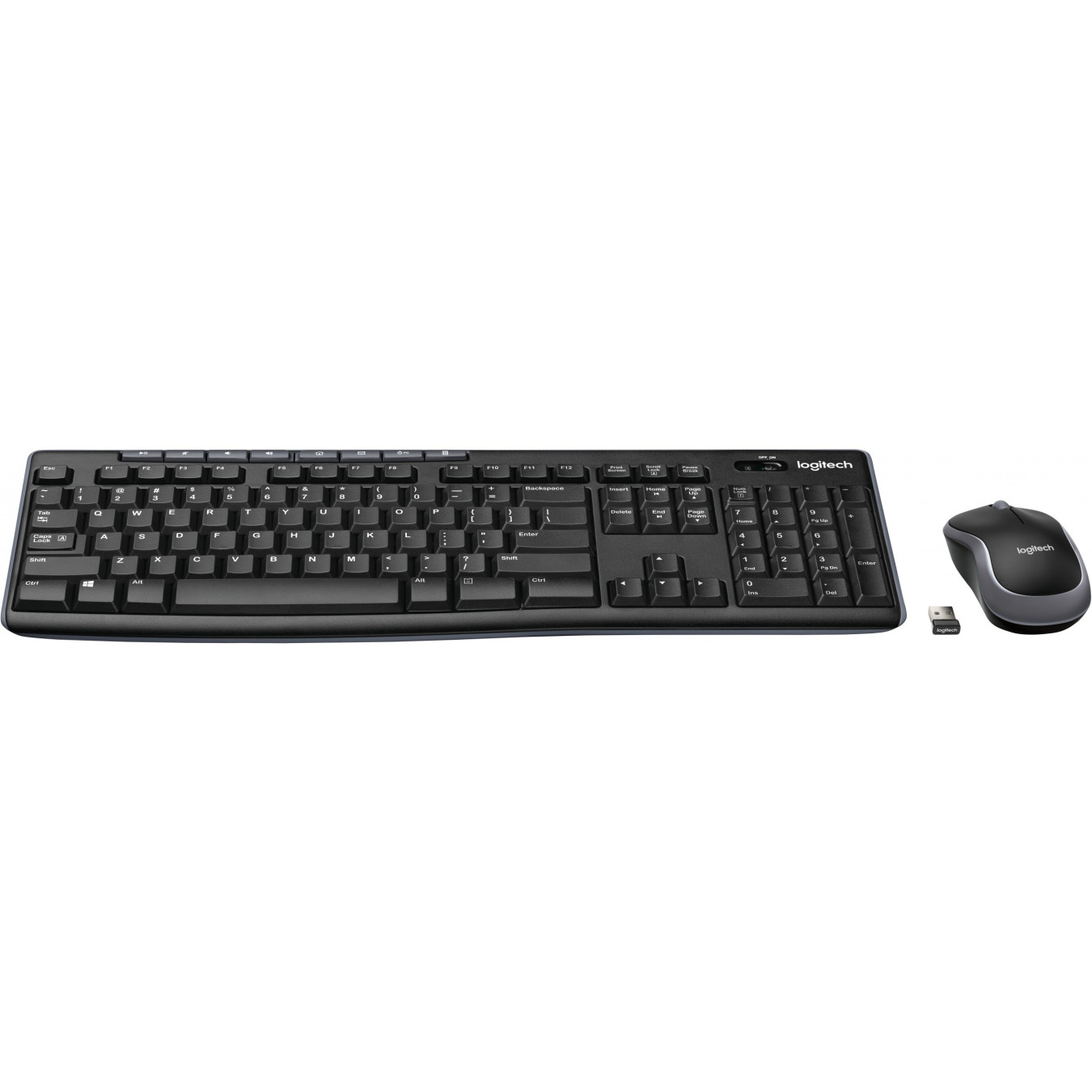 Logitech Desktop MK270 - Wireless Combo - AZERTY French, Full-size 100%, 2.4GHz RF, Black — Buy in Cyprus with Fast Delivery