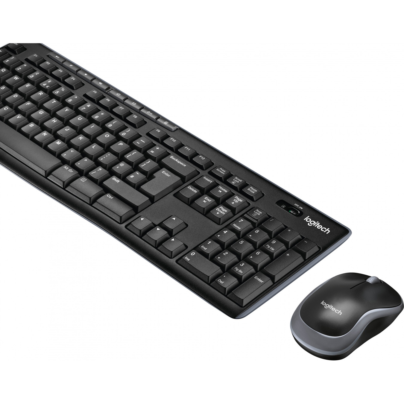 Logitech Desktop MK270 - Wireless Combo - AZERTY French, Full-size 100%, 2.4GHz RF, Black — Buy in Cyprus with Fast Delivery