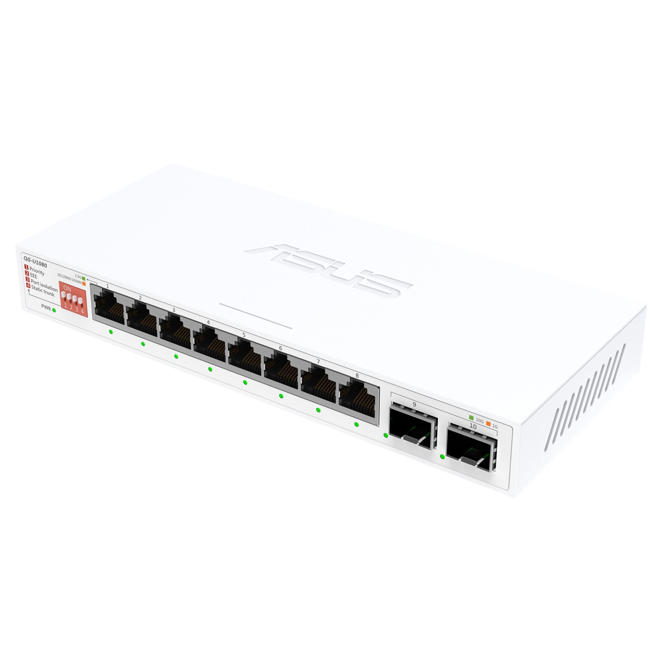 Buy QG-U1080 8-Port 2.5G + 2-Port 10G SFP+ Switch in Cyprus, Nicosia, Limassol, Larnaka, Pafos