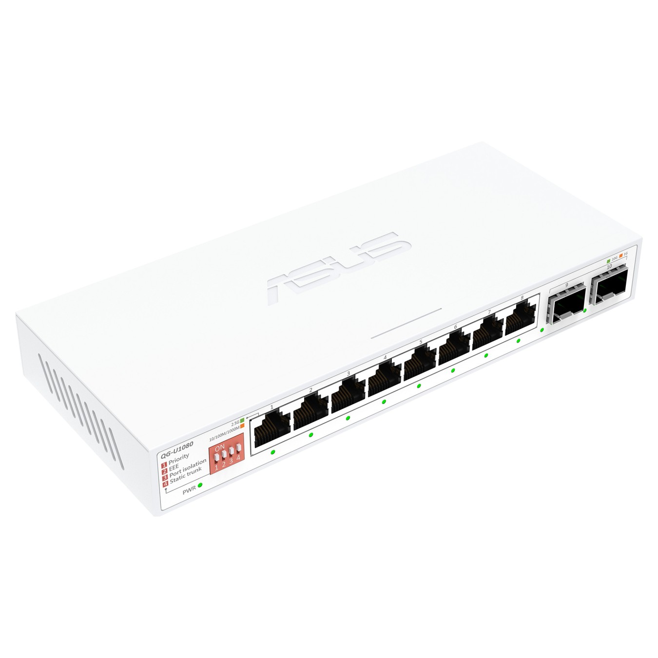 Buy QG-U1080 8-Port 2.5G + 2-Port 10G SFP+ Switch in Cyprus, Nicosia, Limassol, Larnaka, Pafos