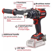 Buy Professional Akku-Schlagbohrschrauber TP-CD 18 120 Li-i BL - Solo, 18Volt (schwarz rot, ohne Akku und Ladegert) in Cyprus, N