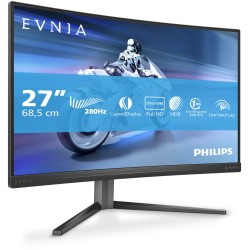 Buy Philips Evnia 5000 - 27M2C5200W - 27in FHD Curved VA 1500R, 280Hz, HDR10, Black in Cyprus, Nicosia, Limassol, Larnaka, Pafos