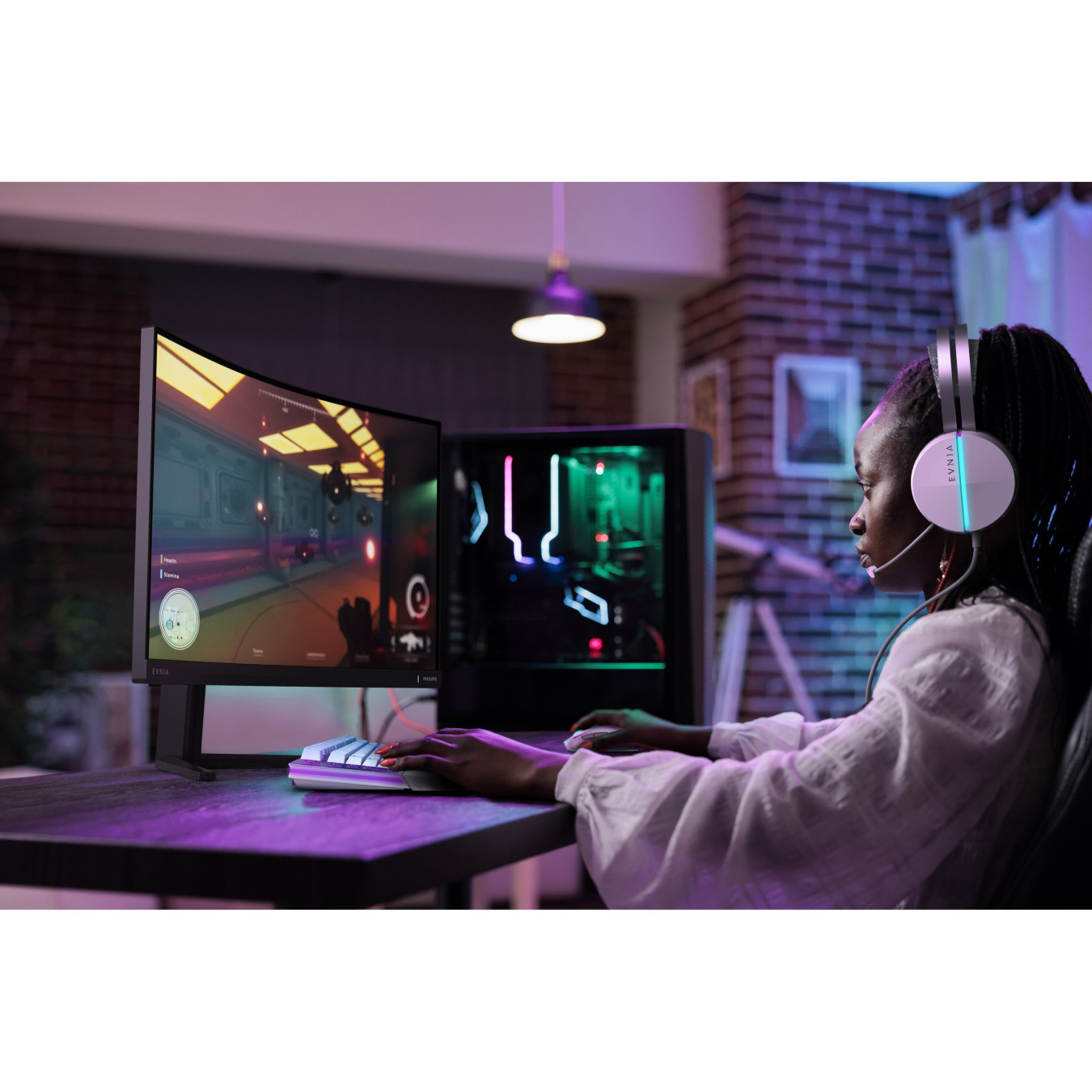 Philips Evnia 5000 - 27M2C5200W - 27in FHD Curved VA 1500R, 280Hz, HDR10, Black — Buy in Cyprus with Fast Delivery