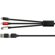 Buy PYTHON USB-C USB-A to USB-C USB Micro-B Lightning (ST-ST) 1m Ladekabel Textilmantel Schwarz in Cyprus, Nicosia, Limassol, La