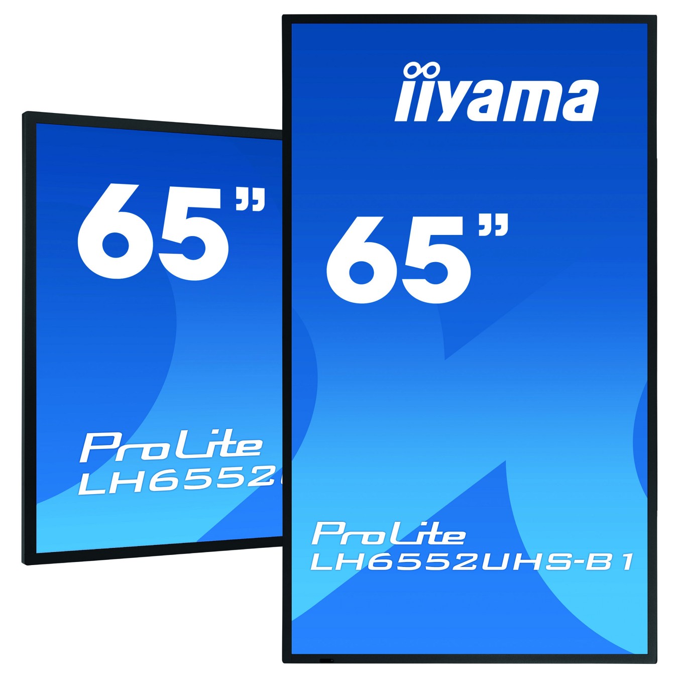 Buy IIYAMA LH6552UHS-B1 165.10cm 65Zoll UHD IPS Landscape and Portrait 500cd m2 DVI-I VGA DP 3xHDMI DP MST 2xUSB2.0 LAN R... in 