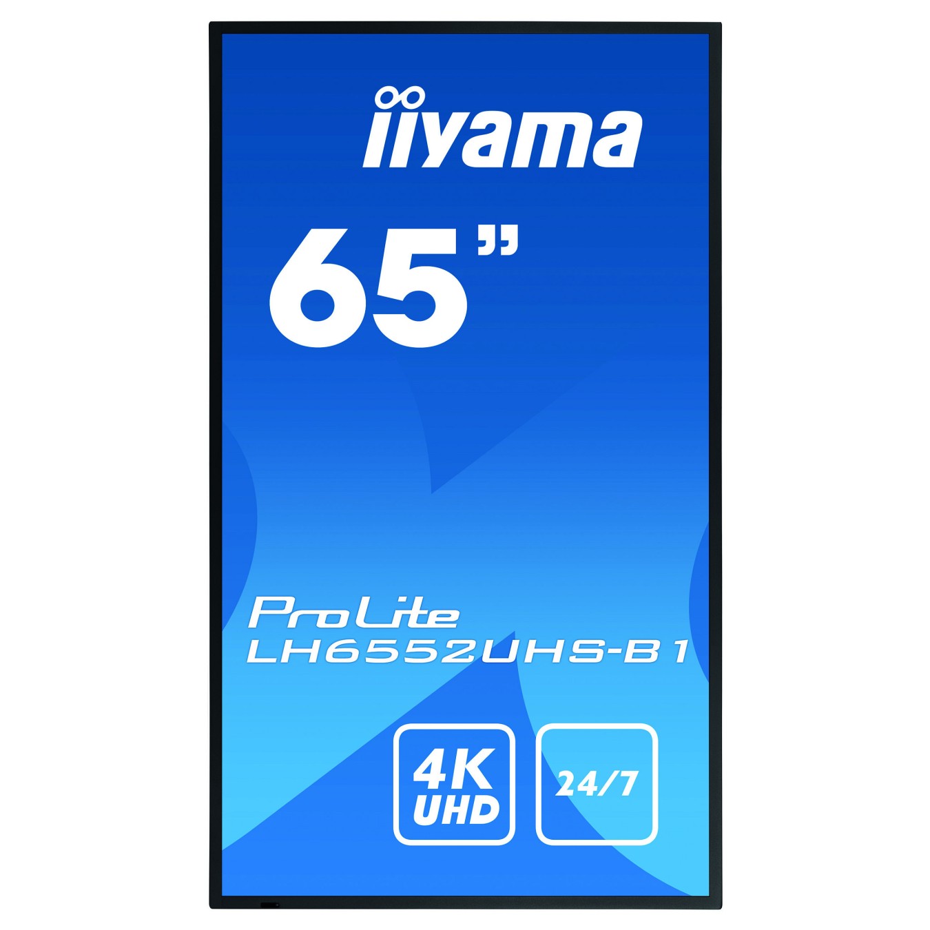 Buy IIYAMA LH6552UHS-B1 165.10cm 65Zoll UHD IPS Landscape and Portrait 500cd m2 DVI-I VGA DP 3xHDMI DP MST 2xUSB2.0 LAN R... in 