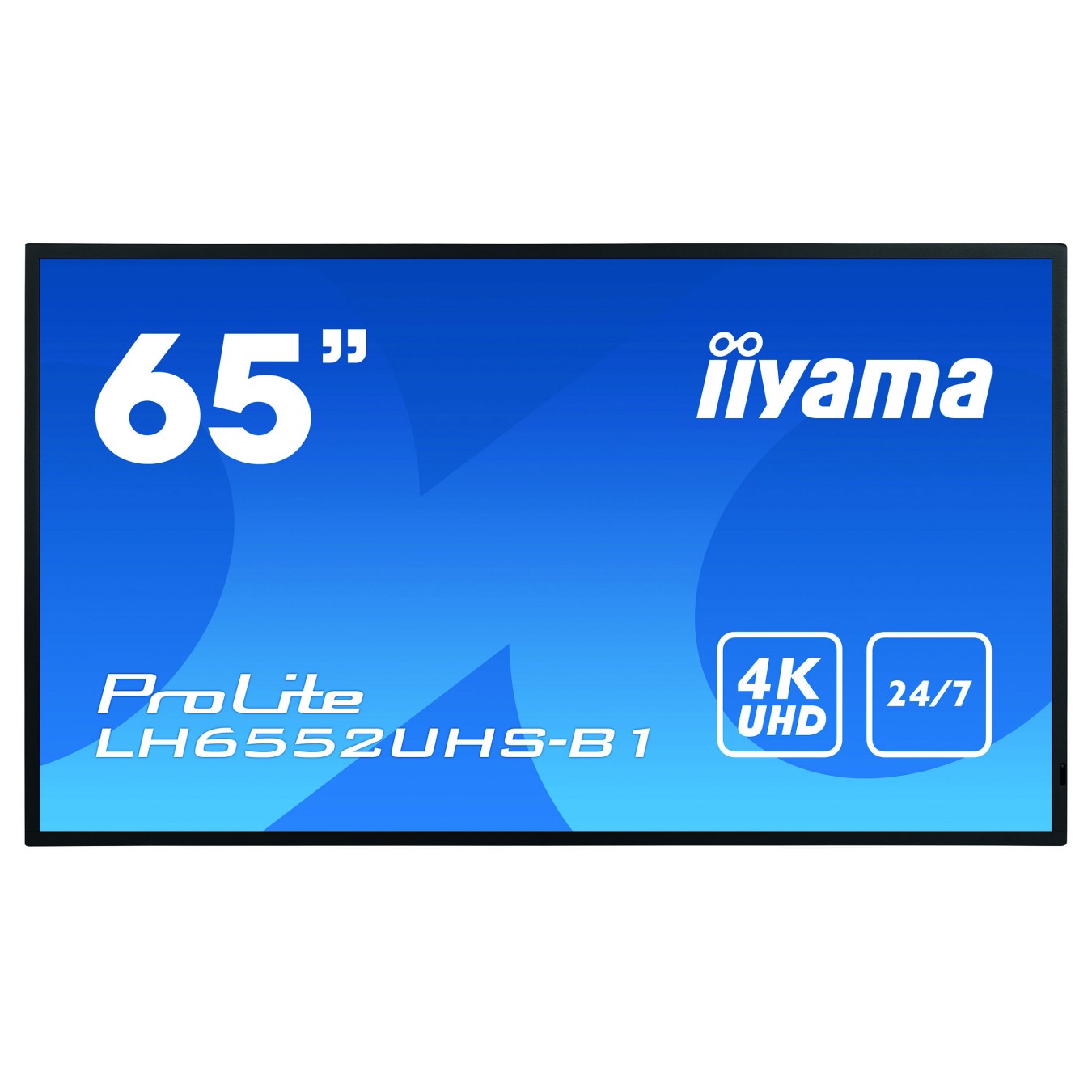 Buy IIYAMA LH6552UHS-B1 165.10cm 65Zoll UHD IPS Landscape and Portrait 500cd m2 DVI-I VGA DP 3xHDMI DP MST 2xUSB2.0 LAN R... in 