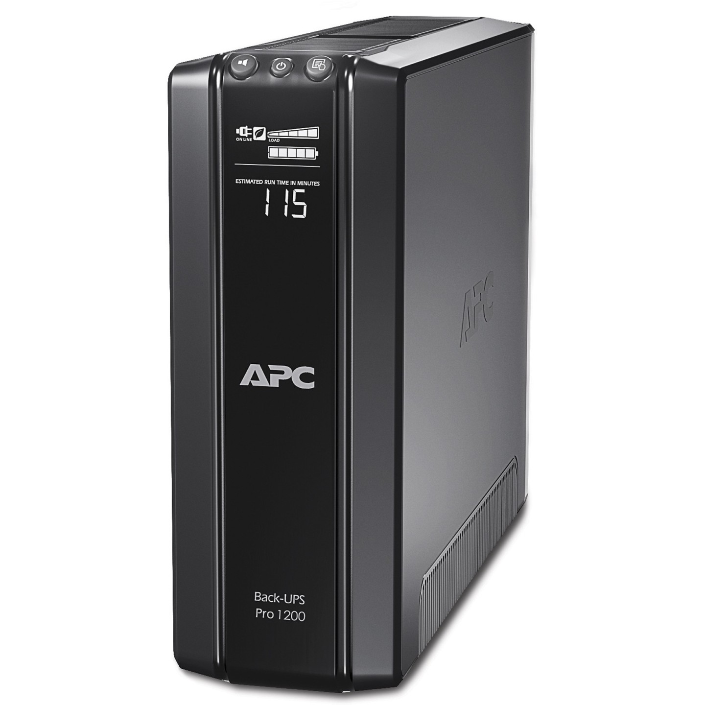 APC Back-UPS Pro - BR1200G-GR - 1200VA/720W Line-Interactive UPS, Black, LCD, 6× Schuko Outlets