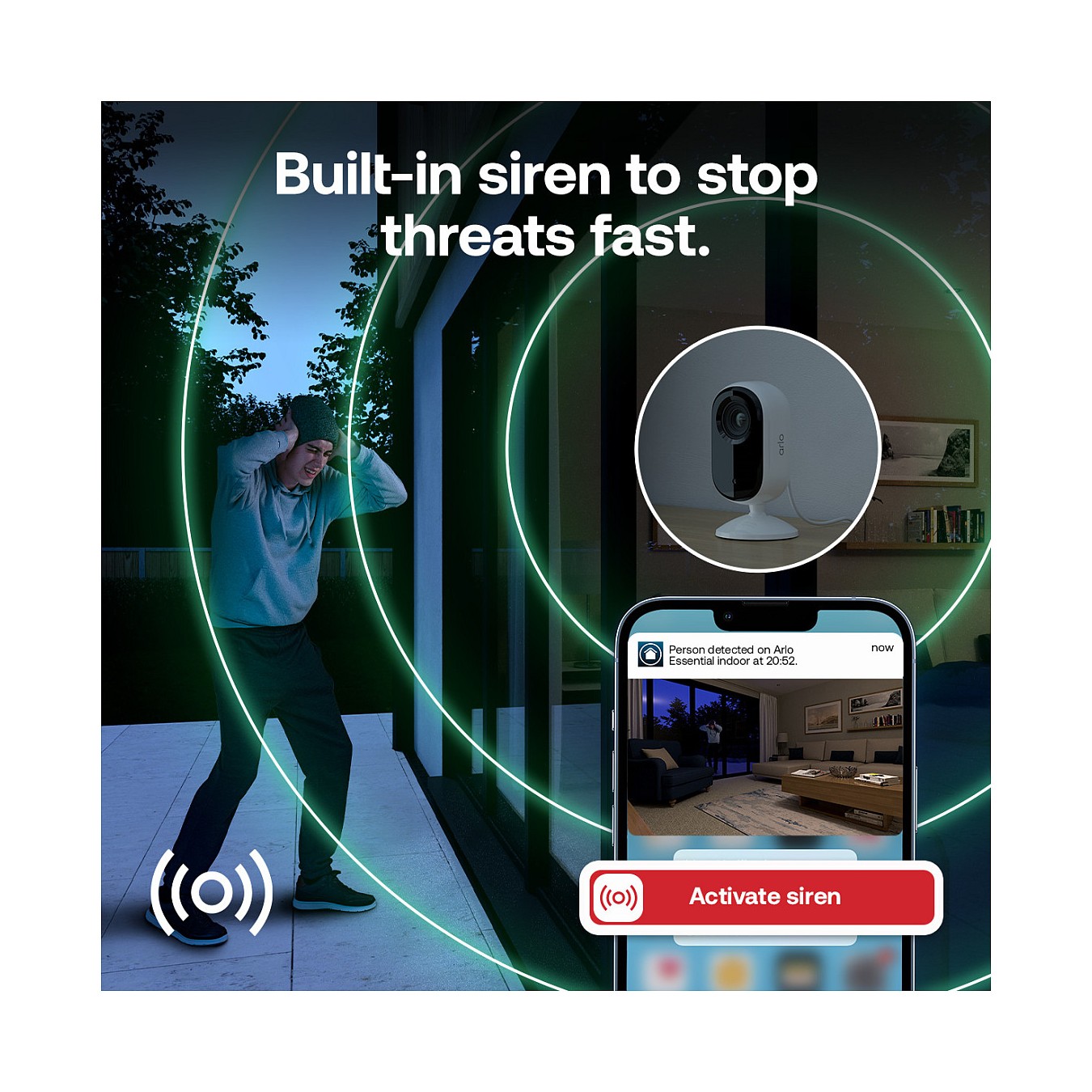 Buy ARLO Essential 3 2K Indoor Security Camera in Cyprus, Nicosia, Limassol, Larnaka, Pafos