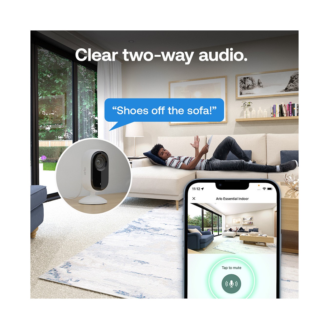Buy ARLO Essential 3 2K Indoor Security Camera in Cyprus, Nicosia, Limassol, Larnaka, Pafos
