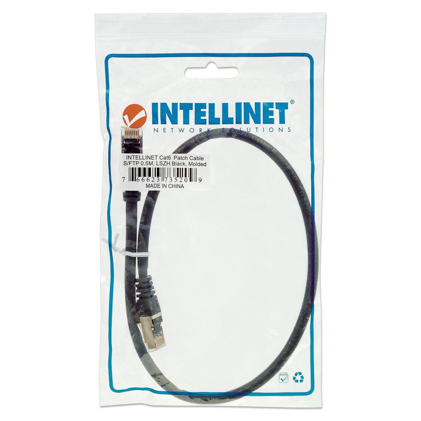 Buy Patchkabel RJ45 S FTP Cat6 Kupfer LSZH 0,5m schwa in Cyprus, Nicosia, Limassol, Larnaka, Pafos