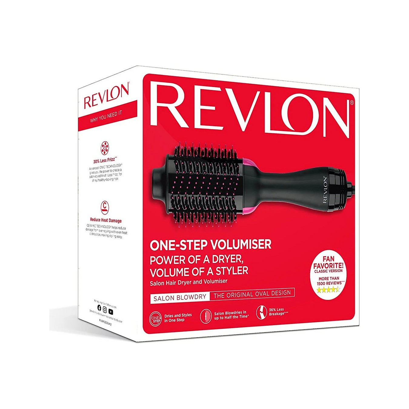 Buy RVDR 5222 E Salon One-Step Warmluftbrste in Cyprus, Nicosia, Limassol, Larnaka, Pafos