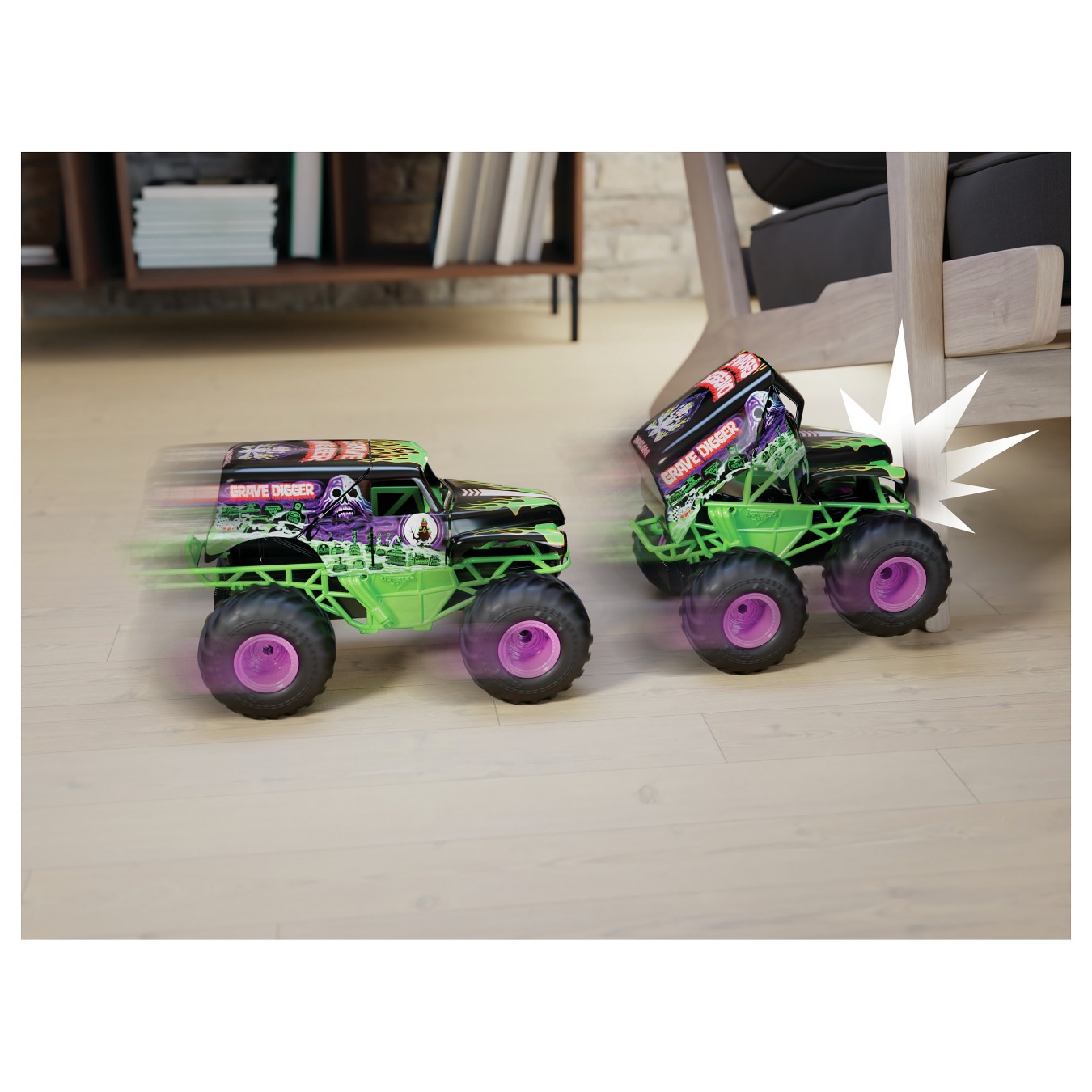 Buy Spinmaster Monster Jam - Smash 'n Bash Grave Digger. (Mastab 1:15) in Cyprus, Nicosia, Limassol, Larnaka, Pafos