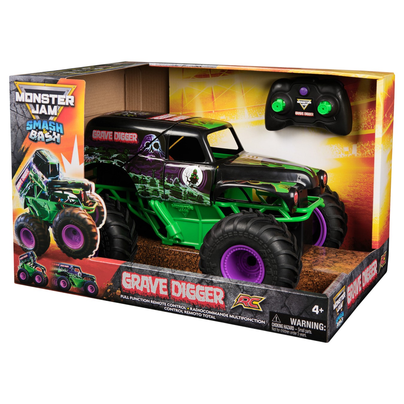 Buy Spinmaster Monster Jam - Smash 'n Bash Grave Digger. (Mastab 1:15) in Cyprus, Nicosia, Limassol, Larnaka, Pafos