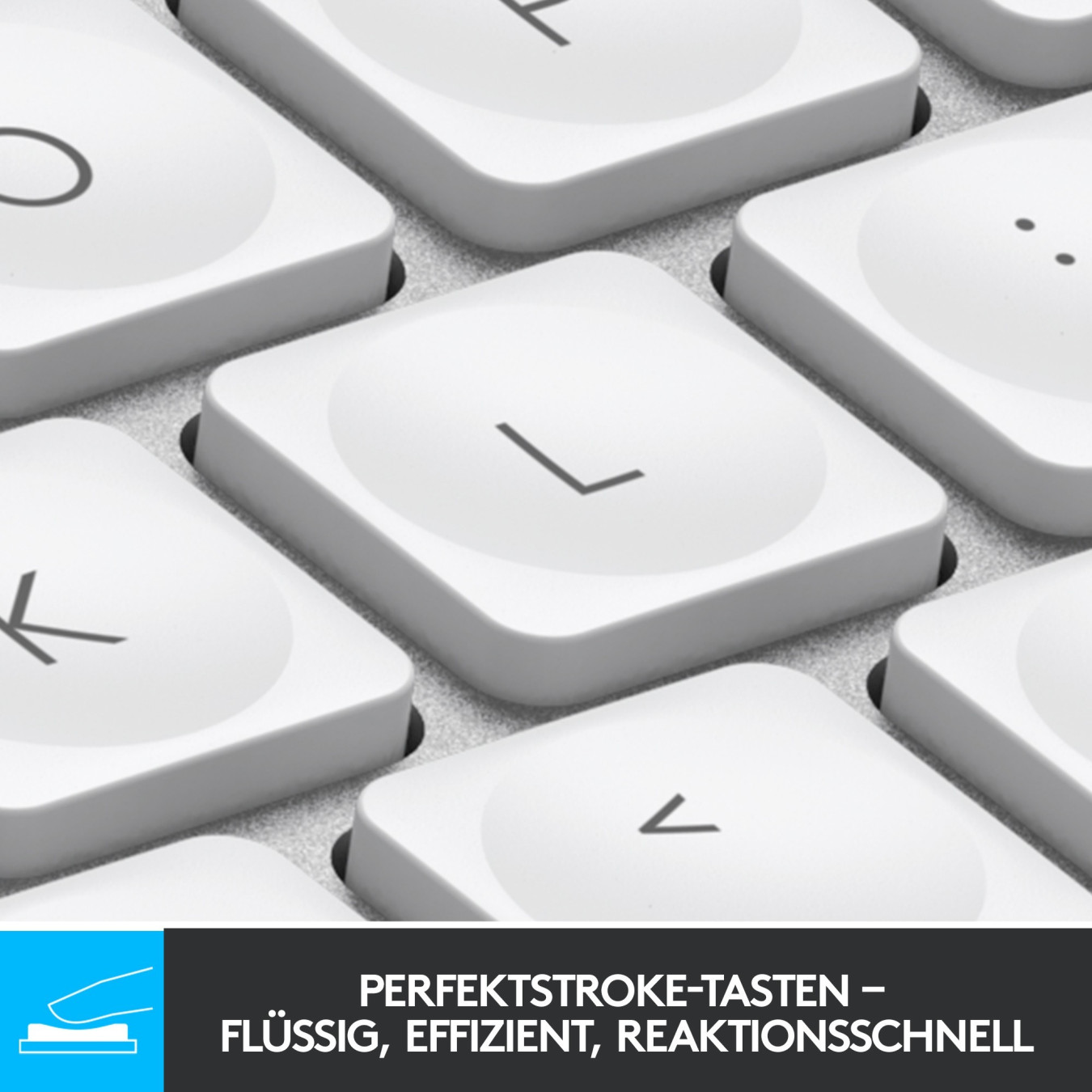 Logitech MX Keys Mini - Compact Wireless QWERTZ Keyboard - Pale Gray, LED Backlight, Bluetooth & Logi Bolt