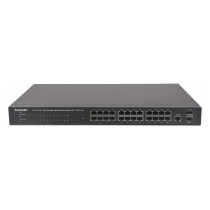 Buy INTELLINET 24-Port PoE Gigabit Switch Web-Managed 2 GBIC SFP Ports Ausgangsleistung bis zu 30 Watt pro Port PoE+ IEEE... in 