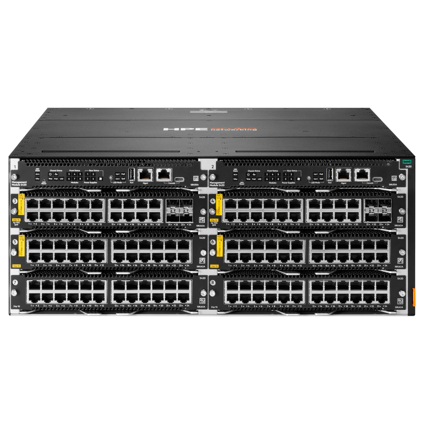 Buy HPE Aruba Networking CX 5420 20p 10M 100M 1G Class4 PoE 4p SFP+ 1G 10G LRM Module in Cyprus, Nicosia, Limassol, Larnaka, Paf
