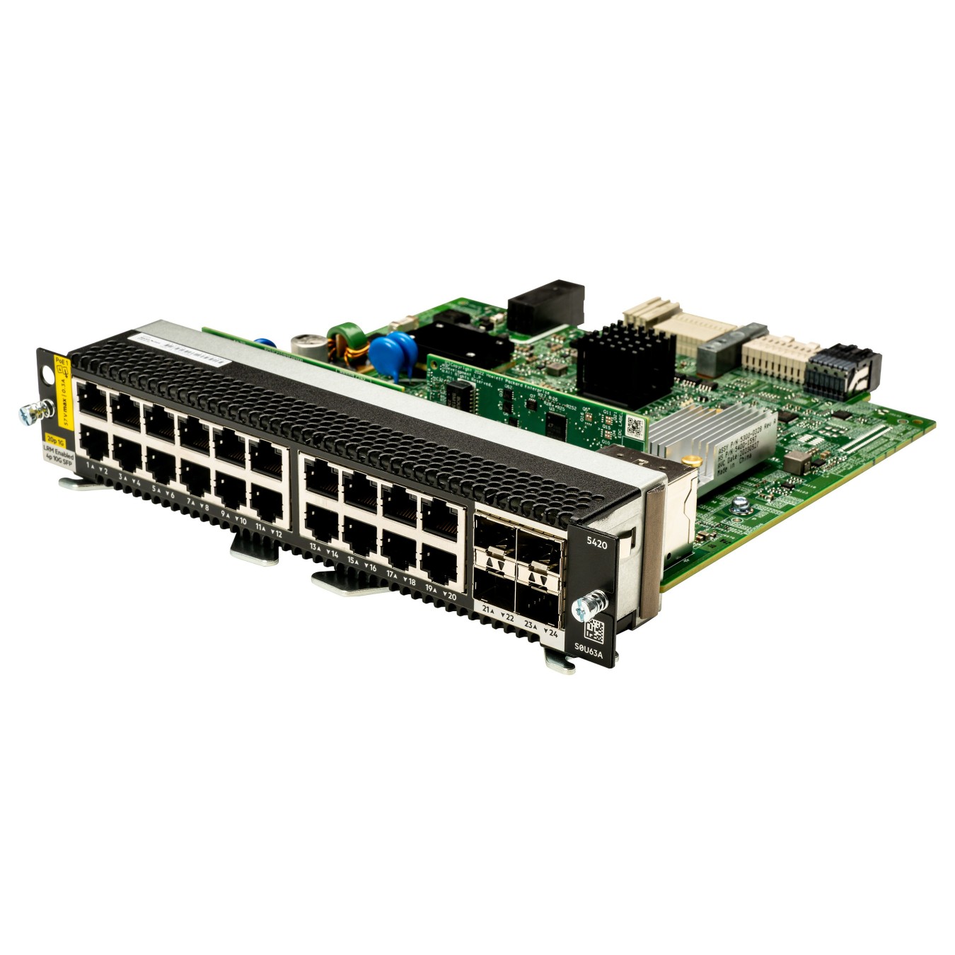 Buy HPE Aruba Networking CX 5420 20p 10M 100M 1G Class4 PoE 4p SFP+ 1G 10G LRM Module in Cyprus, Nicosia, Limassol, Larnaka, Paf