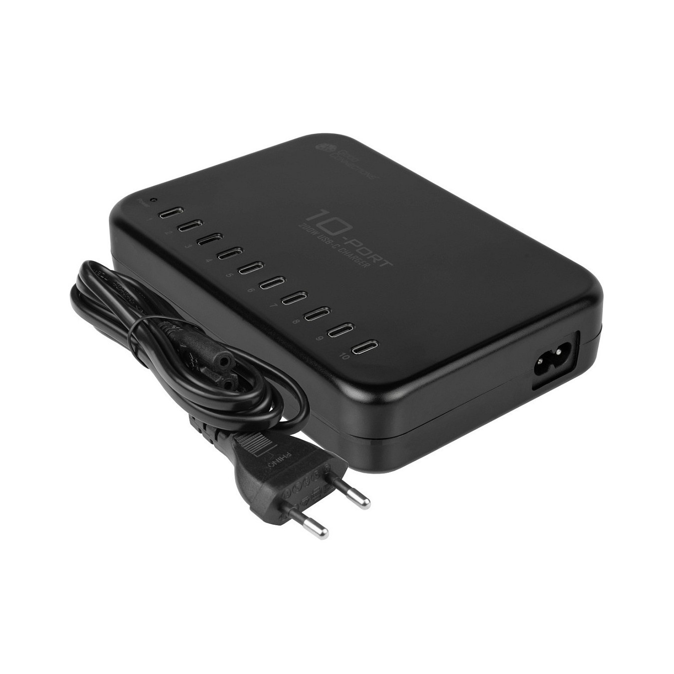 Buy GoodConnections USB Desktop Schnellladestation 200W 10-Port USB-C Schwarz in Cyprus, Nicosia, Limassol, Larnaka, Pafos