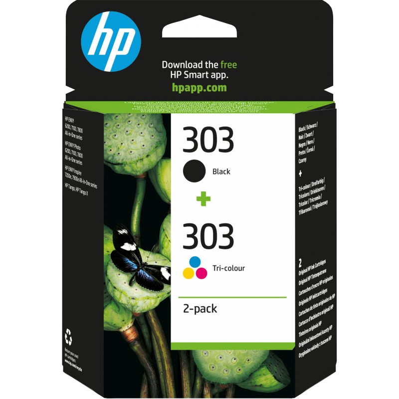 Buy HP 303 Original Ink Multipack - 3YM92AE - Black + Cyan/Magenta/Yellow, Stand... in Cyprus, Nicosia, Limassol, Larnaka, Pafos