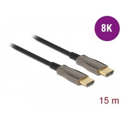 Buy DELOCK Active Optical HDMI Cable 15m - 8K@60Hz, 48 Gbit/s, HDR, Black in Cyprus, Nicosia, Limassol, Larnaka, Pafos
