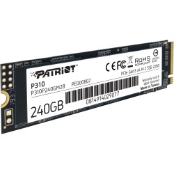 Buy Patriot P310 M.2 NVMe SSD - 240GB, PCIe 3.0 x4 (NVMe 1.3) - M.2 2280 in Cyprus, Nicosia, Limassol, Larnaka, Pafos