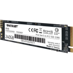 Buy Patriot P310 M.2 NVMe SSD - 240GB, PCIe 3.0 x4 (NVMe 1.3) - M.2 2280 in Cyprus, Nicosia, Limassol, Larnaka, Pafos
