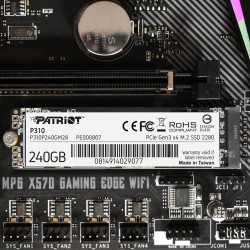 Buy Patriot P310 M.2 NVMe SSD - 240GB, PCIe 3.0 x4 (NVMe 1.3) - M.2 2280 in Cyprus, Nicosia, Limassol, Larnaka, Pafos