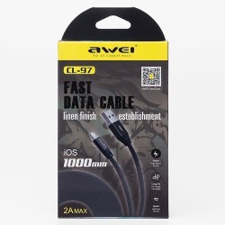 USB Lighting Cable Awei CL 97 2A -  Official distributor b2b Armenius Store