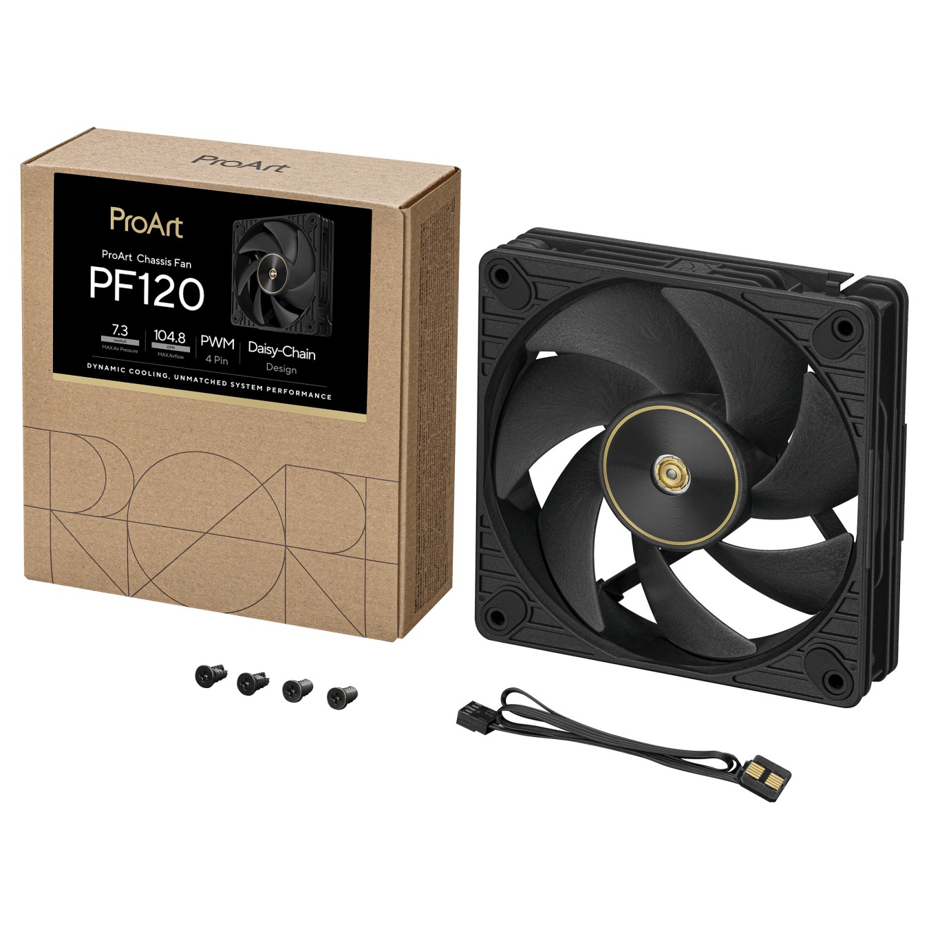 Buy 120mm ASUS ProArt PF120 PWM BLACK in Cyprus, Nicosia, Limassol, Larnaka, Pafos