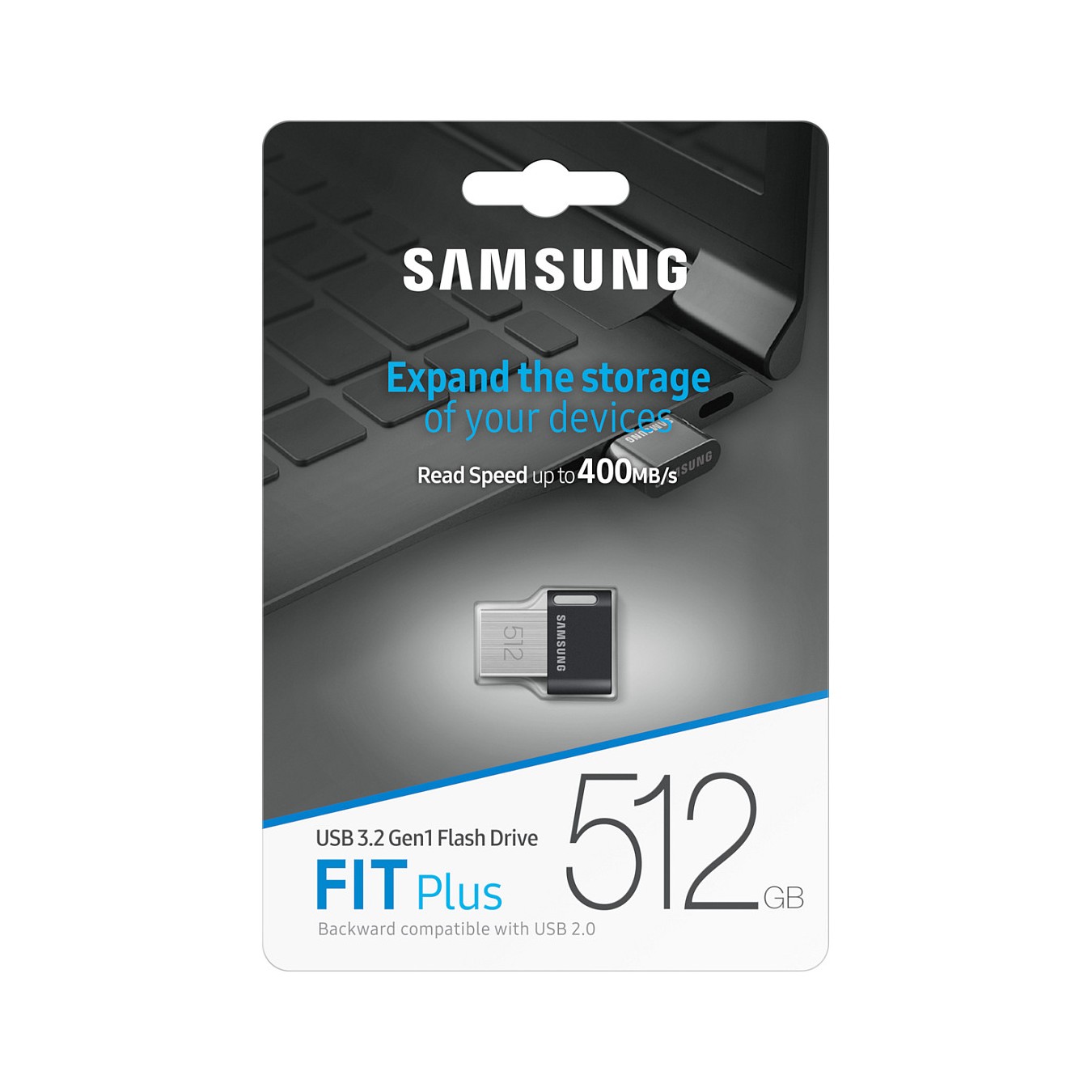 Buy STICK 512GB Samsung FIT Plus Grey USB 3.1 retail in Cyprus, Nicosia, Limassol, Larnaka, Pafos