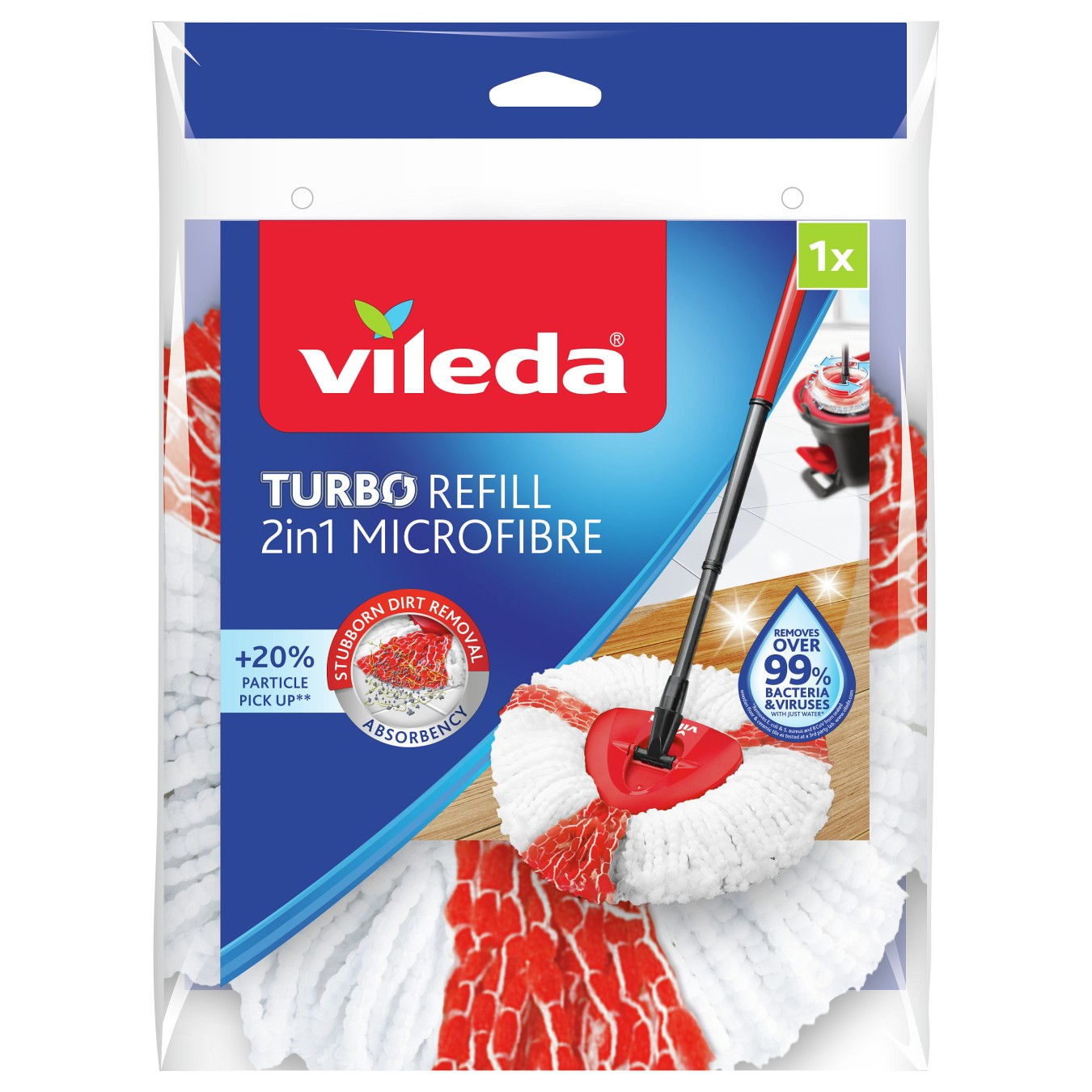 Buy Turbo 2in1 Wischkopf (wei rot, fr Wischmop EasyWring & Clean) in Cyprus, Nicosia, Limassol, Larnaka, Pafos