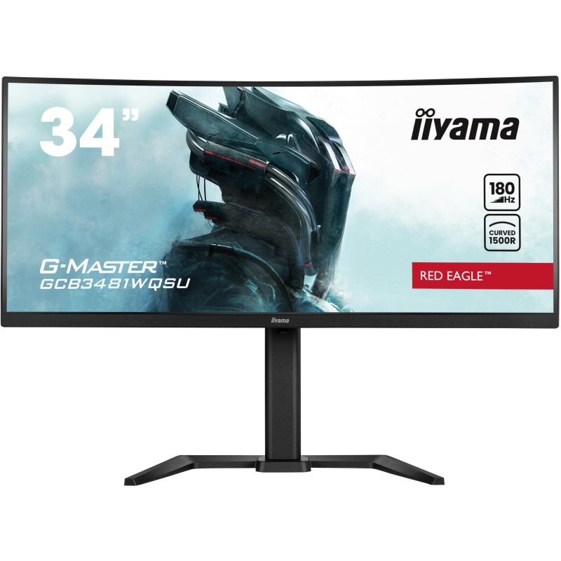 Buy iiyama G-MASTER Red Eagle GCB3481WQSU-B1 - 34in Curved VA UWQHD 3440x1440 18... in Cyprus, Nicosia, Limassol, Larnaka, Pafos