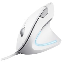Buy Trust Verto Vertikale ergonomische Maus. Kabelgebunden - Weiß in Cyprus, Nicosia, Limassol, Larnaka, Pafos