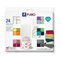 Buy FIMO 8013 C - Modellierton - Schwarz - Blau - Kupfer - Gold - Grün - Grau - Perleffekt - P in Cyprus, Nicosia, Limassol, Lar