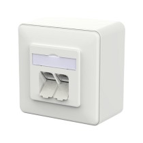 Buy METZ CONNECT Anschlussdose E-DAT C6A LSA++ 2 Port AP verkehrswei in Cyprus, Nicosia, Limassol, Larnaka, Pafos