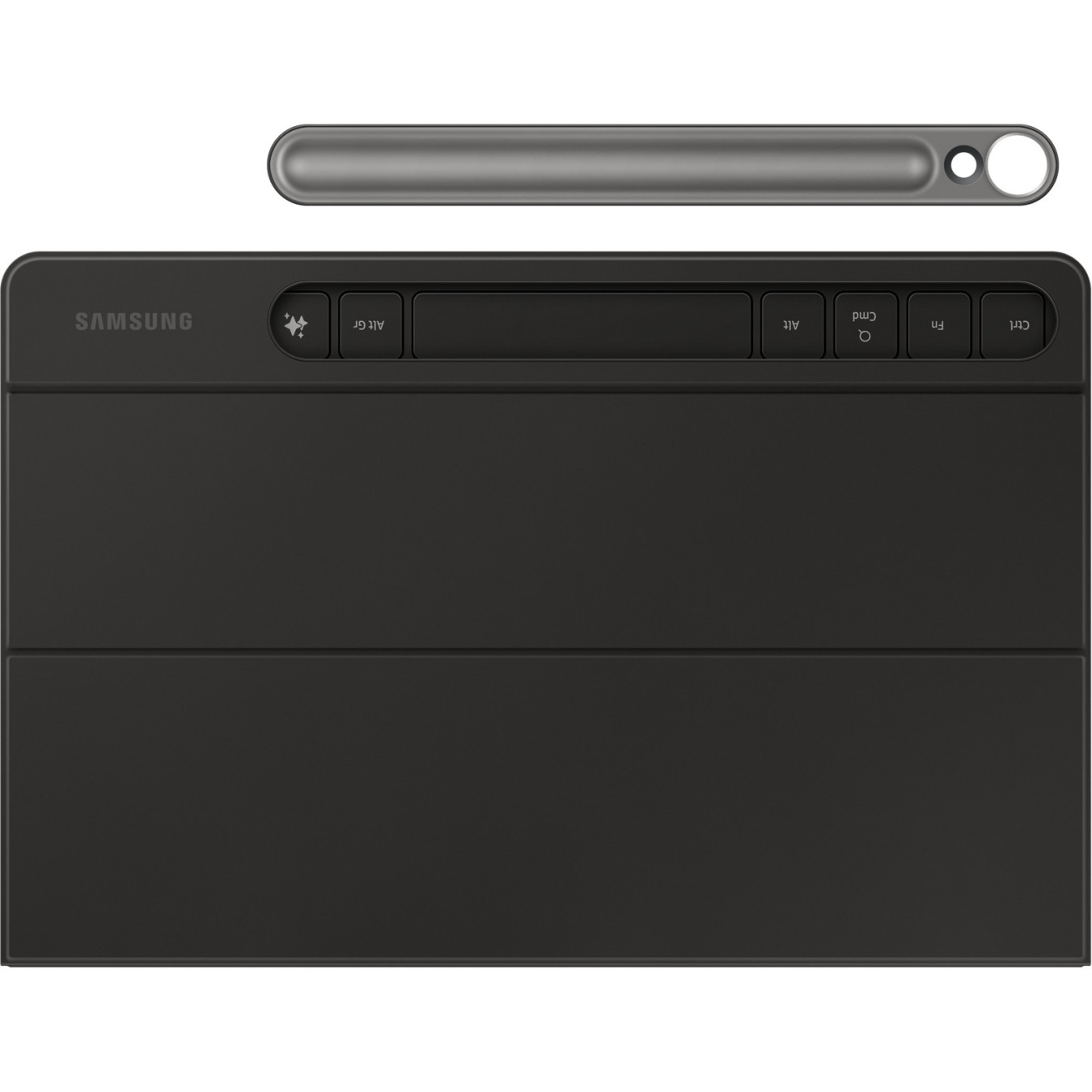 Samsung Book Cover Keyboard - EF-DX720 - Slim Keyboard Case with Touchpad & Stylus Holder, Black, for Galaxy Tab S9/S9 FE