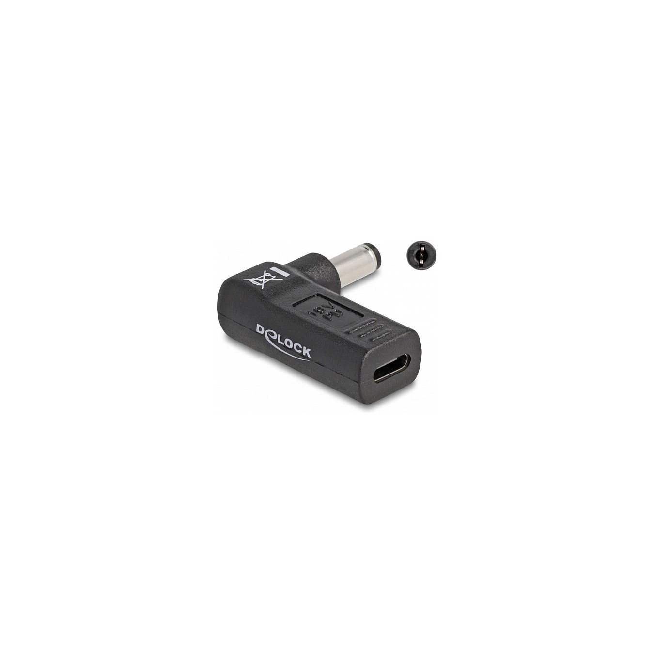 Buy Delock Adapter für Notebook Ladekabel USB Type-CTM Buchse zu 5,5 x 2,1 mm Stecker 90° gewinkelt in Cyprus, Nicosia, Limassol