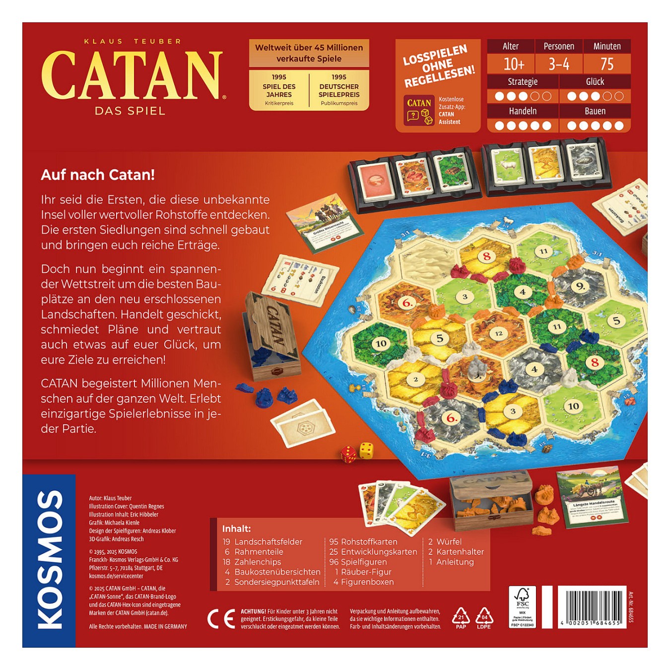 Buy Kosmos CATAN - Das Spiel (Spiel des Jahres 1995, Spiel des Jahrhunderts) in Cyprus, Nicosia, Limassol, Larnaka, Pafos