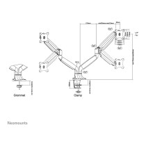 Buy NEOMOUNTS SELECT Desk mount 25,4-81,28cm 10-32inch White in Cyprus, Nicosia, Limassol, Larnaka, Pafos