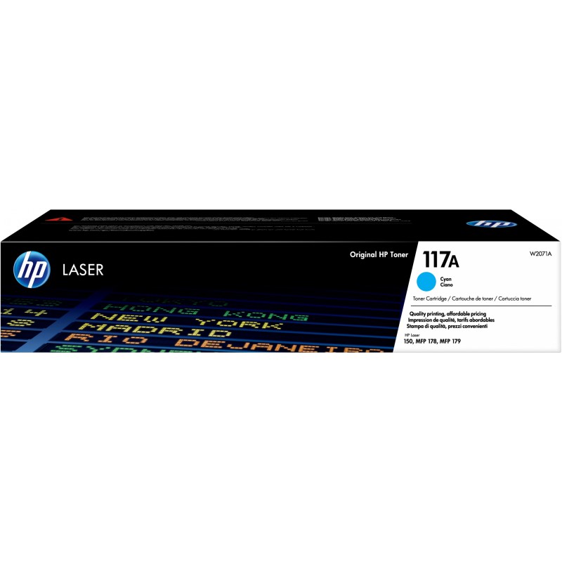 Buy HP 117A Original Toner Cartridge - W2071A - Cyan, Standard Yield (~700 pages) in Cyprus, Nicosia, Limassol, Larnaka, Pafos